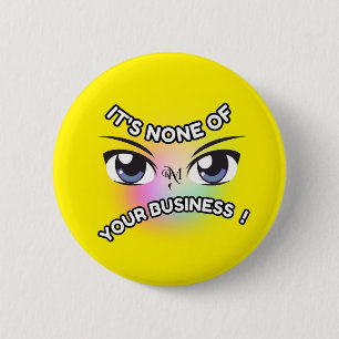 Round Button : Keiner von Ihnen (gelb)