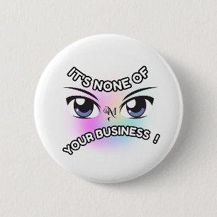 Round Button : Keines von Ihnen (weiß)