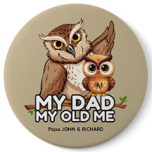 Round Button : Mein Vater Mein altes Ich (braun)