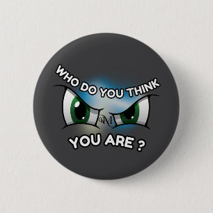 Round Button : Wer denkst du (grau)?
