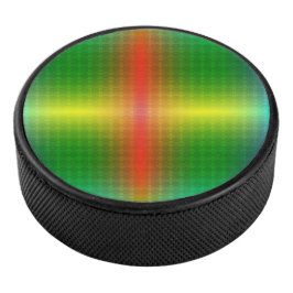 Round, colorful disc with a gradient pattern  eishockey puck
