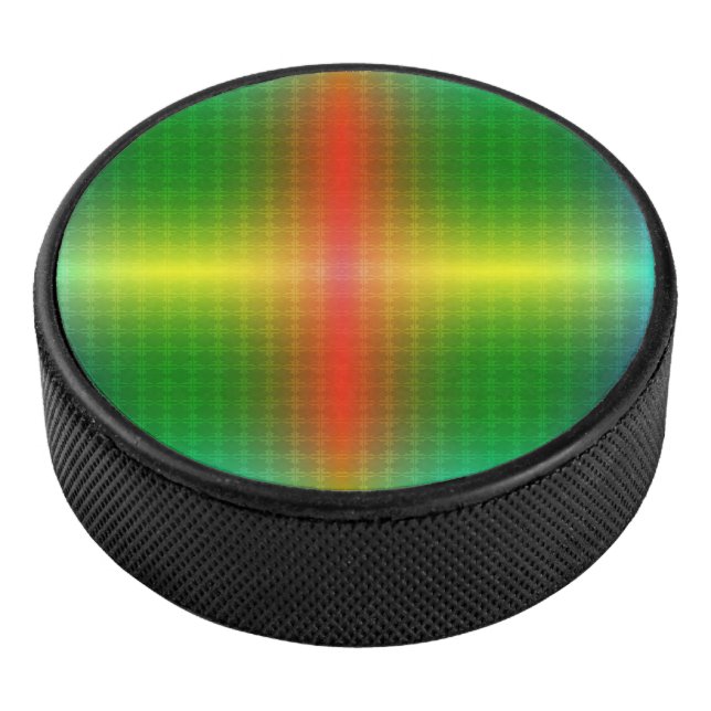 Round, colorful disc with a gradient pattern  eishockey puck (3/4)