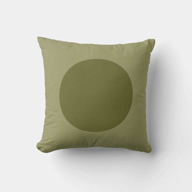Round Colors - DP Olive and Khaki Kissen (Vorderseite)
