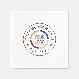 Round-Custom-Logo-Geschäft Serviette