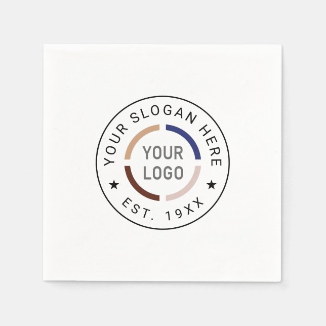 Round-Custom-Logo-Geschäft Serviette (Vorderseite)