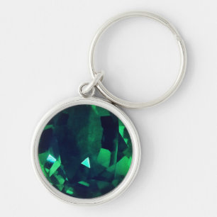 Round Emerald Keychain Schlüsselanhänger