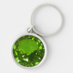 Round Emerald Schlüsselanhänger