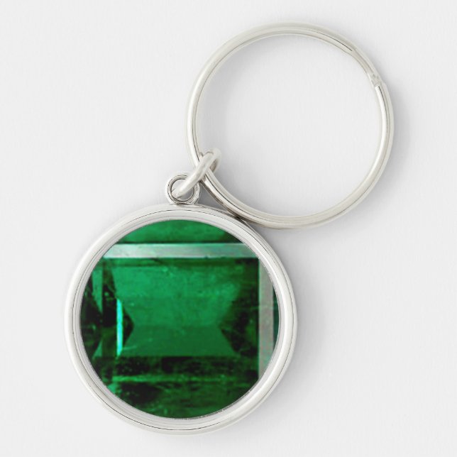 Round Emerald Schlüsselanhänger (Vorne)