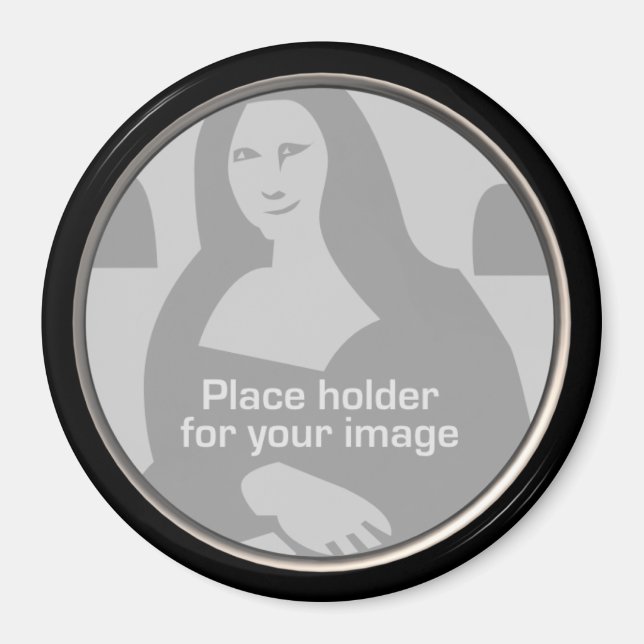 Round-Frame-Vorlage Magnet (Vorne)