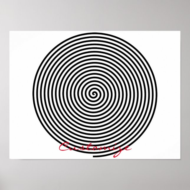Round Hypnosis Spiral Thunder_Cove Poster (Vorne)