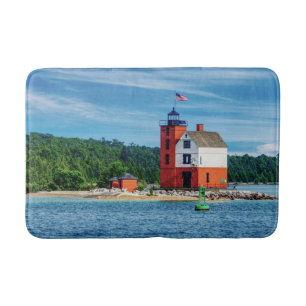 Round Island Lighthouse Badematte