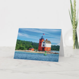 Round Island Lighthouse Karte