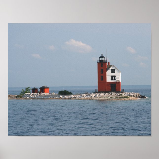 Round Island Lighthouse Poster (Vorne)