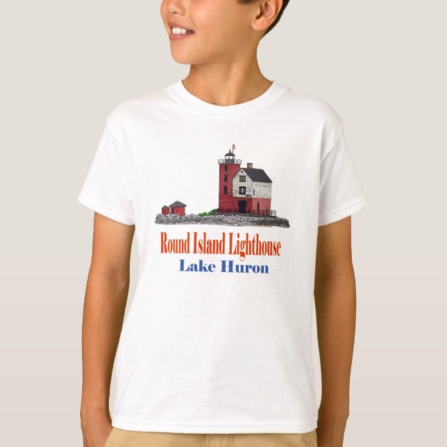 Round Island Lighthouse T-Shirt (Vorderseite)
