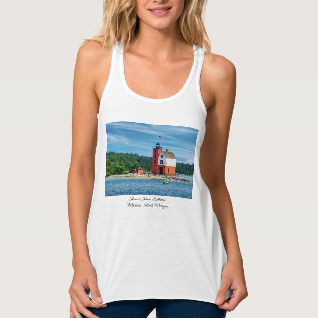 Round Island Lighthouse Tank Top (Vorderseite)