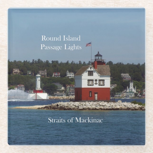 Round Island Passlicht Untersetzer (Vorderseite)