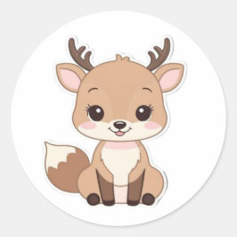 Round Kawaii Dee Sticker - Niedlich und Spaß