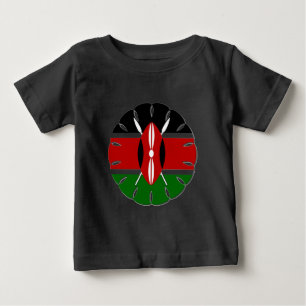 Round Kenyan Motif: Ein nationales Symbol Baby T-shirt