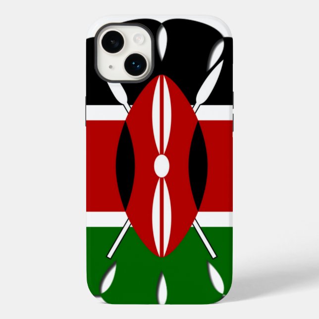 Round Kenyan Motif: Ein nationales Symbol Case-Mate iPhone Hülle (Rückseite)