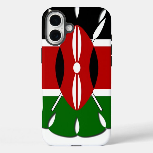 Round Kenyan Motif: Ein nationales Symbol Case-Mate iPhone Hülle (Rückseite)