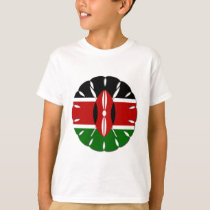Round Kenyan Motif: Ein nationales Symbol T-Shirt