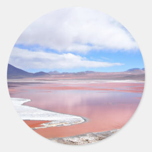 Round Laguna Colorada in Bolivien Aufkleber