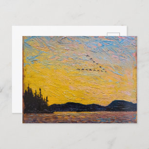 Round Lake Mud Bay   Tom Thomson   Postkarte