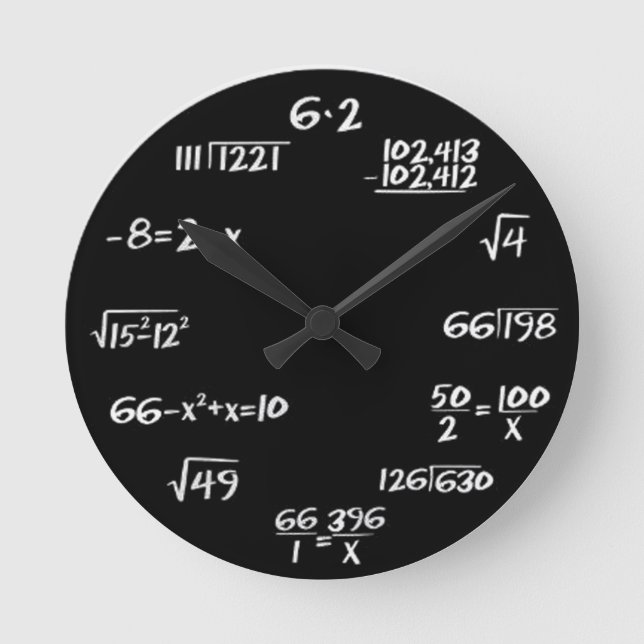 Round (Large) Wall Clock Engineer Style Runde Wanduhr (Vorderseite)