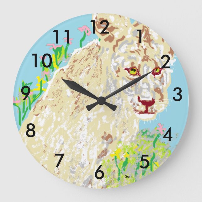 Round (Large) Wall Clock Große Wanduhr (Vorderseite)