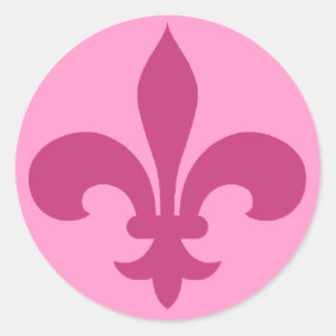 Round Lilie Stickers PINK