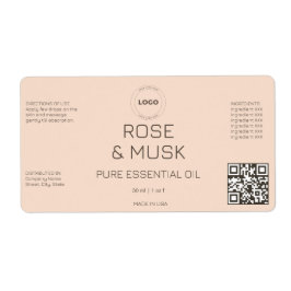 ROUND LOGO Kosmetische Öltropfenflasche mit Qrcode
