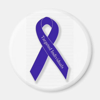 Round-Magnet mit dem Indigo-Ribbon-Logo Magnet