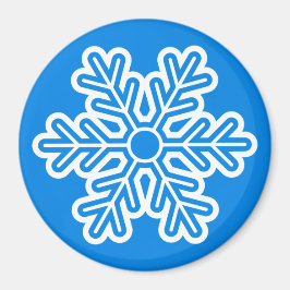 Round Magnet Snowflake