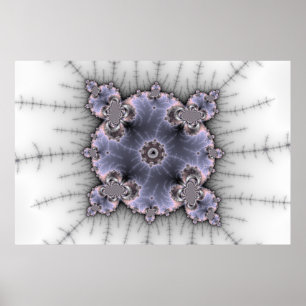 Round Mandelbrot - Fraktal Poster