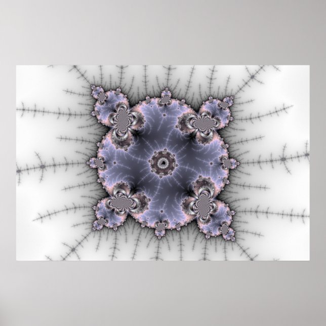Round Mandelbrot - Fraktal Poster (Vorne)