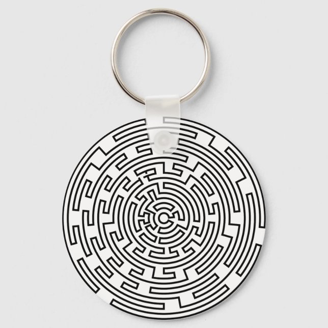 Round Maze Schlüsselanhänger (Vorderseite)