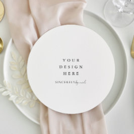 Round-Menu-Druck Menükarte