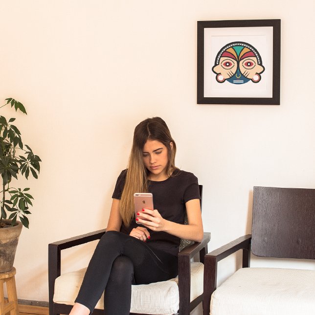 Round Pende Mask Leinwanddruck (Von Creator hochgeladen)