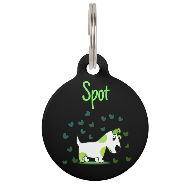 Round-Pet-Tag Haustiermarke (Vorderseite)