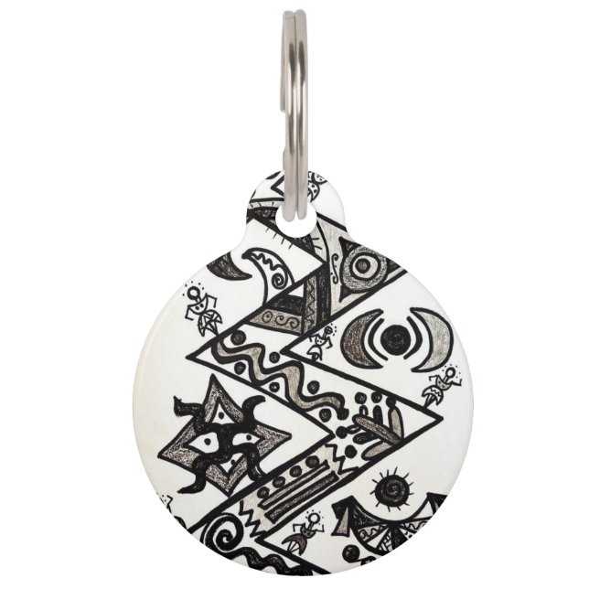 Round-Pet-Tag Haustiermarke (Vorderseite)