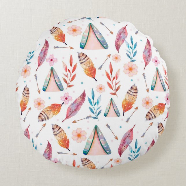 Round Pillow design  Rundes Kissen (Vorderseite)