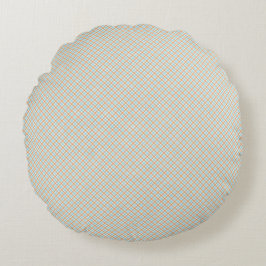 Round pillow with a subtle diagonal striped  rundes kissen