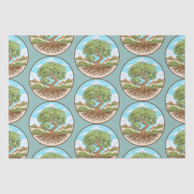 Round Pouf Seidenpapier (Vorderseite)