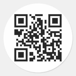 Round QR Code Aufkleber