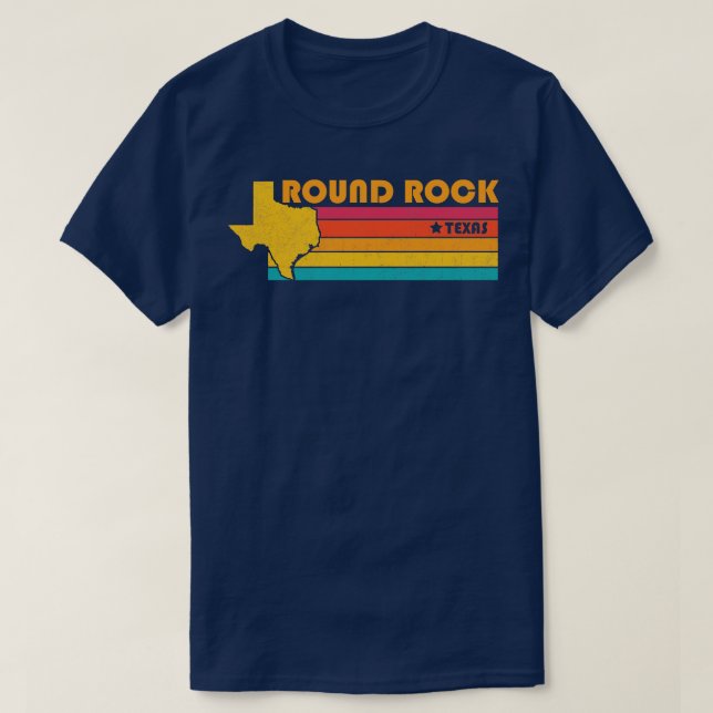 Round Rock Texas Vintag beängstigend Souvenir T-Shirt (Design vorne)