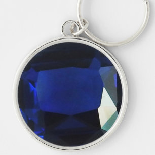 Round Sapphire Schlüsselanhänger