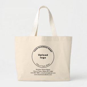 Round Shape-Business-Marke auf Jumbo Tote Bag Stoffbeutel
