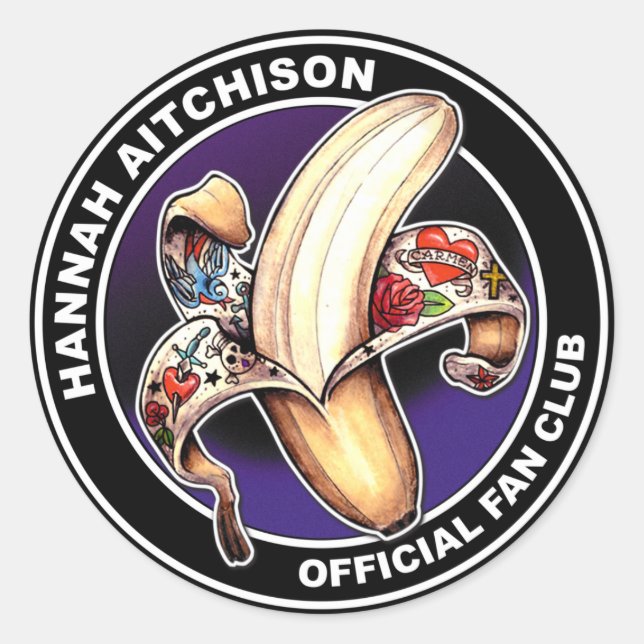 Round Sticker - Hannah Aitchison Fan Club Logo (Vorderseite)