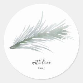 Round Sticker Pine Wine Weihnachtsfeiertag