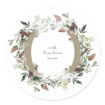 Round Sticker Weihnachtsfest Vintager Feiertag